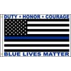 AES Blue Lives Matter Thin Blue Line Police Honor Duty