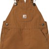 Carhartt Washed Bib Overalls Carhartt Brown 12 MO -Kids
