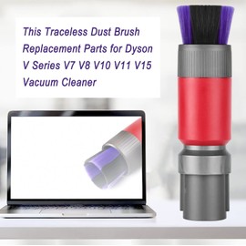 Traceless Scratch-Free Dusting Brush Compatible with Dyson V7, V8, V10, V11, V12, V15 Gen5 detect and Gen5 outsize Vacuum Cleaners Features handy self-cleaning soft bristles, Soft Bristle Dust Brush