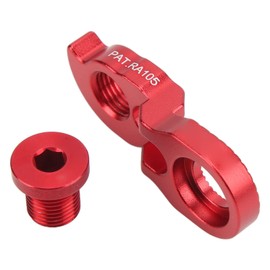 Derailleur Hanger Extender, Bike Tail Hook Extension Extender Bicycle Frame Tail Hook Extender for 40T 42T 46T 50T 52T Mountain Bike (Red)