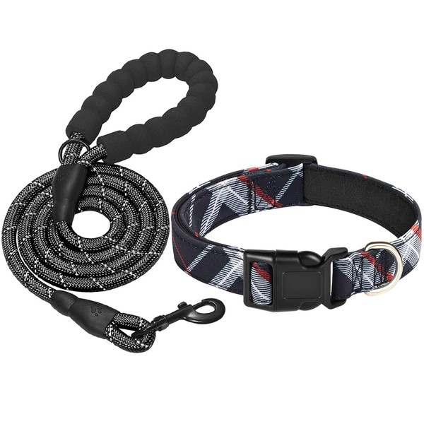 Beebiepet Nylon Dog Collar Soft Neoprene Padded Adjustable Dog Collars