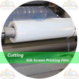 13"x100ft. Screen Printing Film 1 roll Waterproof Inkjet Transparent Film for Water-Based Pigment and Dye Printers