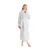 Serenhom Women’s Plush Fleece Bathrobe – Fluffy Stripe Shaggy 3D