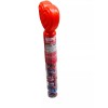 M & M Valentines Day Heart Candy Tube-Chocolate Lentils Flavored