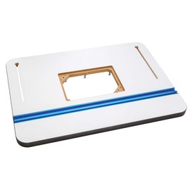 Rockler High Pressure Laminate Router Table Top – Router Table Tops w/ 10-Point Plate Leveling - Smooth, Low Friction Routing Table Top Accessories - MDF Core Woodworking Workshop Tools