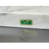 Carrara 5"x2"x¾" Undrilled Solid Italian Carrara White Marble Block Base