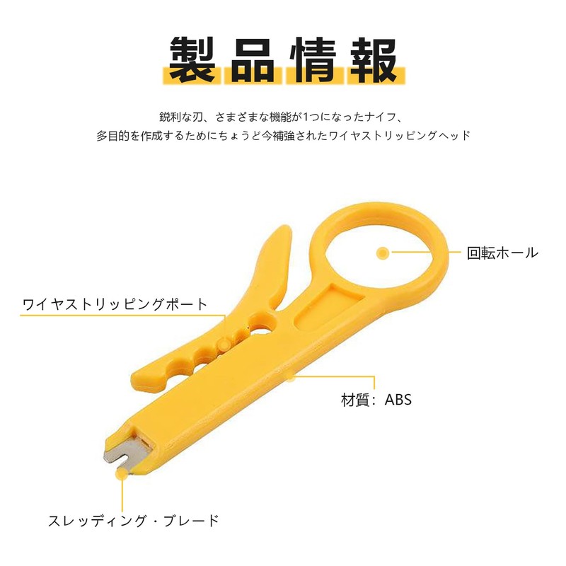 Wire Stripper (Set of 2) Mini Wire Stripper, Cable Stripper,