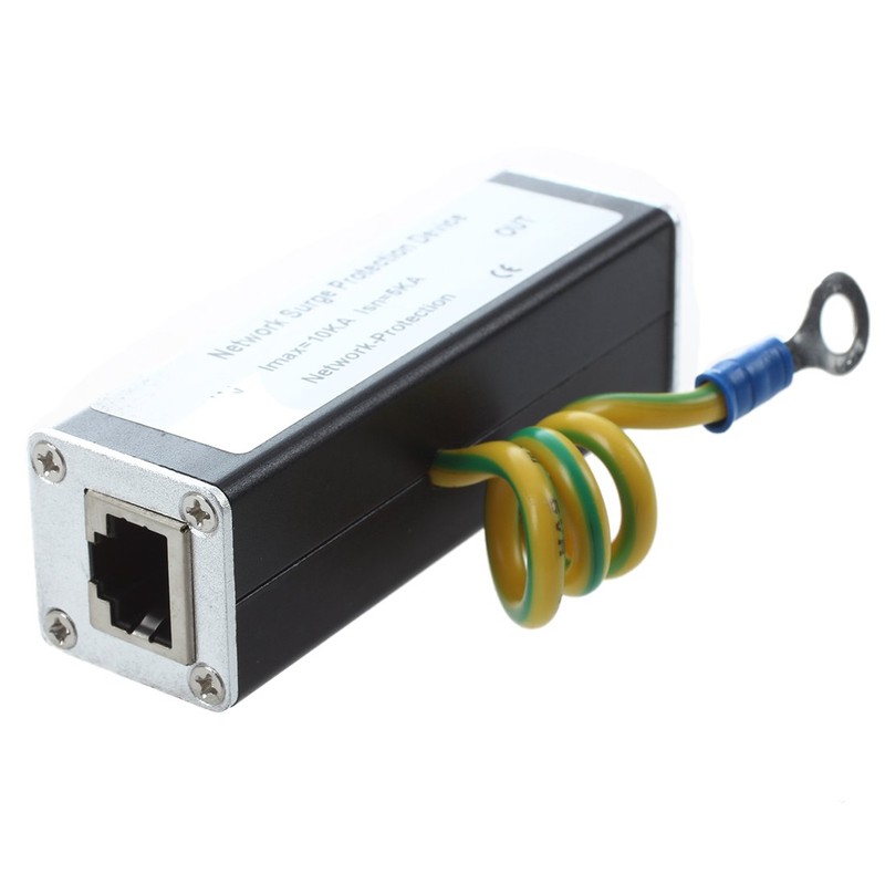 Tuperoymse RJ45 Plug Ethernet Network Surge Protector Arrester 100MHz