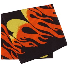 Beistle Flame Bandana, 6 x 6 x 0.2 Inch, Multicolored