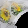 SCHOAL Roman Blind No Drilling Required Burnout Curtains Transparent Eyelet
