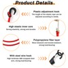 Forhandy Pack of 6 Elastic Straps with Hooks, 80 cm