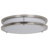 Sunset Lighting F9915-80-1-3K 14 Inches LED Flush Mount - Etched