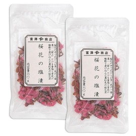 Cherry Blossoms Salted / 2.1 oz (60 g) x 2 Pieces Tomisawa Shoten Cherry Blossoms and Cherry Blossom Leaves