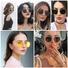 RUNHUIS Retro Polygon Sunglasses for Men and Women, Fashionable Square