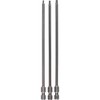 Bosch 2607001763 3-Piece Screwdriver bit Set, Extra Hard T8 T10