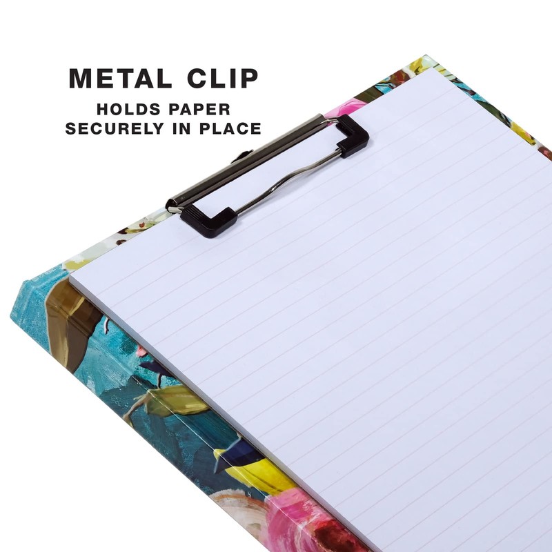 Global Printed Products Designer Printed Clipboard Portfolios, Interior Pocket, Metal