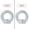 Zadery 1/4"-20 Lifting Eye Nuts, Drop Forged C15 Galvanized Threaded