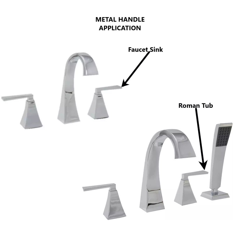 Lincoln Products Mirabelle Vilamonte Metal Handle Sink Faucet & Roman