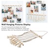 BAOFUYA Hanging Photos Macrame Card Holder Frame Collage Set with