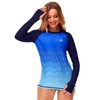 Deerose - playera de natación para mujer con agujero para
