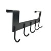 Oypla Heavy Duty Aluminium 5 Hook Over Door Organiser Rack