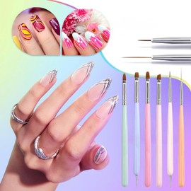 Nail Pens - Gel Carving Brush - Double-Headed Manicure Tool Set Rhinestone Picker for Enthusiasts UV Gel Daily Indoor Outdoor Travel Home Salon Women Professional