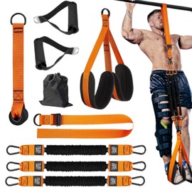 Exercise Bands for Pull Up Bars - Adjustable Workout Pull Up Straps - Upper Body Core Muscle Strength Working Out Bands for Hands Chest Back Arms