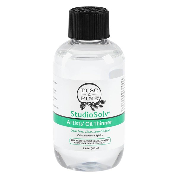 Tusc & Pine StudioSolv™ Odorless Mineral Spirits 3.4oz (100ml) -