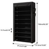 Laiensia 9-Tier Vertical Shoe Rack Organizer, Space Saving Shoe Storage
