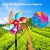 5PCS Bird Scarers Windmills For Garden,Multicolour Reflective Bird Deterrent Windmill