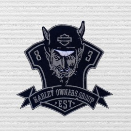 Rebel Logo Patch ~ Harley Davidson Owners Group H.O.G. (Free Shipping)