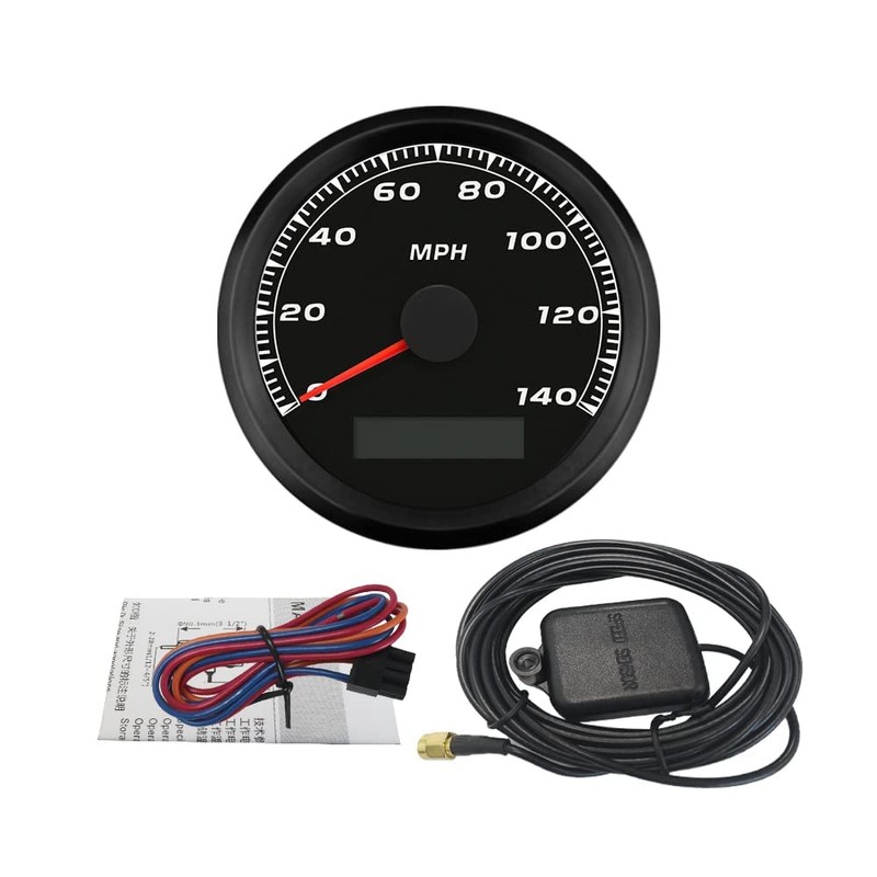 ELING Velocímetro GPS MPH garantizado 140 MPH para motocicleta automática
