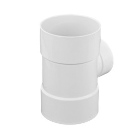 NDS 64P01 PVC S&D Tee, 6-Inch, for Hub X Hub X 4-Inch Hub Solvent-Weld Connections, for use with 6-Inch and 4-Inch Sewer and Drain Pipe, White