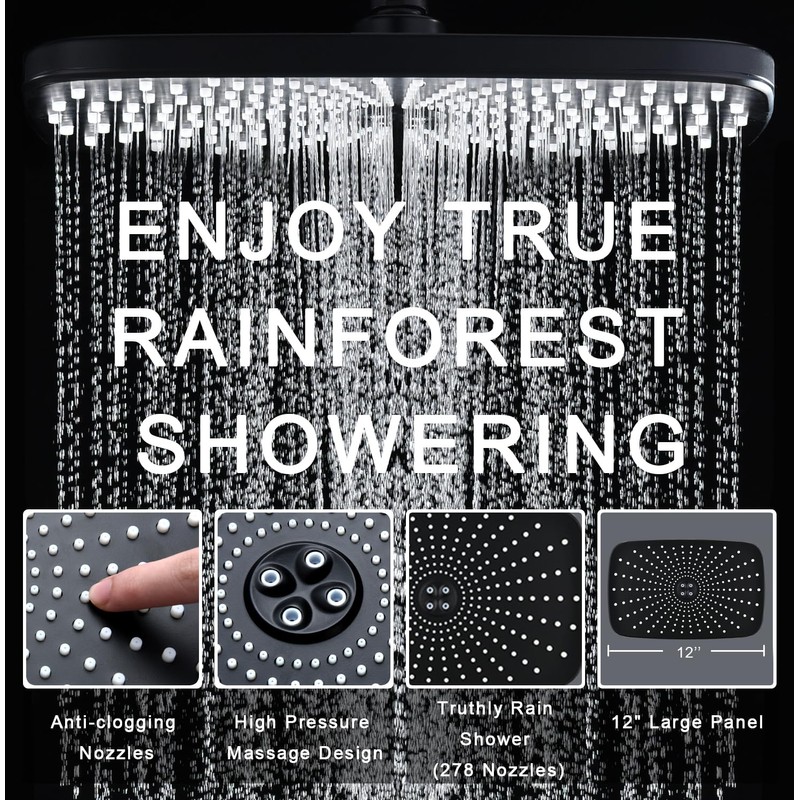 High Pressure Rain Shower Head: Upgrade Shower Heads with Handheld