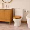 Toilet Seat, Solid Wood, Bamboo, High Gloss Finis, PIKLiDS (Round)
