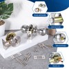 Qulkws 2 Sets Entry Door Knob Entry Dead Bolt Level