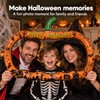 Halloween Inflatable Pumpkin Photo Frame with Spider Web and 6