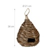 Relaxdays Bird Nest, Decorative Nesting Box, Hanging, Coir Fibre, Braided,