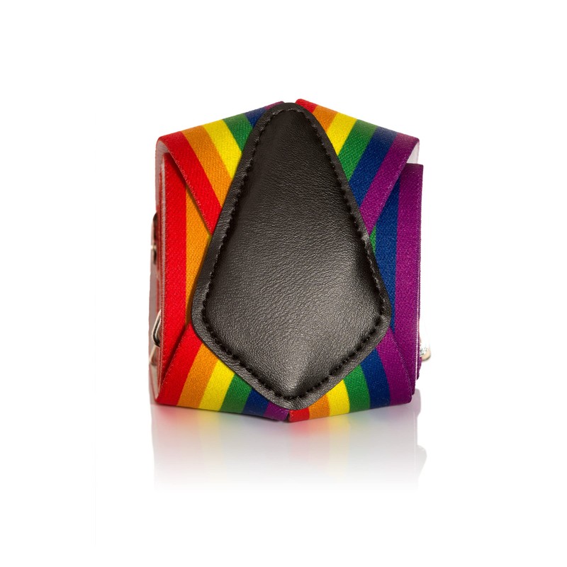 Olata Unisex Fully Adjustable Clip On Rainbow Braces/Suspenders. 2.5cm, X-Shape