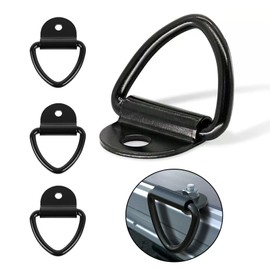 YWKJDDM Lashing Eyelets V-Ring, Set of 4 Heavy Duty Stainless Steel 85 x 62 mm Lashing Eyelets Mounting Ring Load Approx. 1000 kg, Lashing Eyelets for Trailers, Trucks, Cars, Boats, Kayak, Load