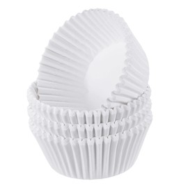HARFINGTON 100 Count Cupcake Liners White Cupcake Cups Standard Size Muffins Liners Papers Baking Cups Wrappers Greaseproof for Party Wedding Birthday