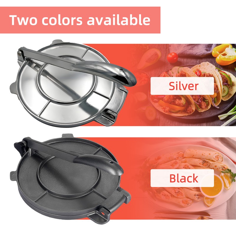 Tortilla Press 8 Inches Heavy Duty Flour Tortilla Press Aluminum