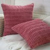 Cyuripu Set of 2 Corduroy Boho Rust Throw Pillow Covers