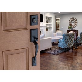 Copper Creek FZ2610XEK-TB Craftsman Front Entrance Handleset in Tuscan Bronze with Egg Knob Interior