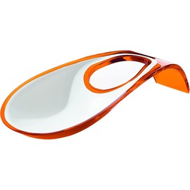 guzzini Latina Guccini Acrylic Ladle Rest 9.4 inches (24 cm) Outlet, No Outer Box, Acrylic, Dishwasher Safe, Stylish, Simple, Kitchen Goods, Tableware, Italian Miscellaneous Goods (45_Orange)