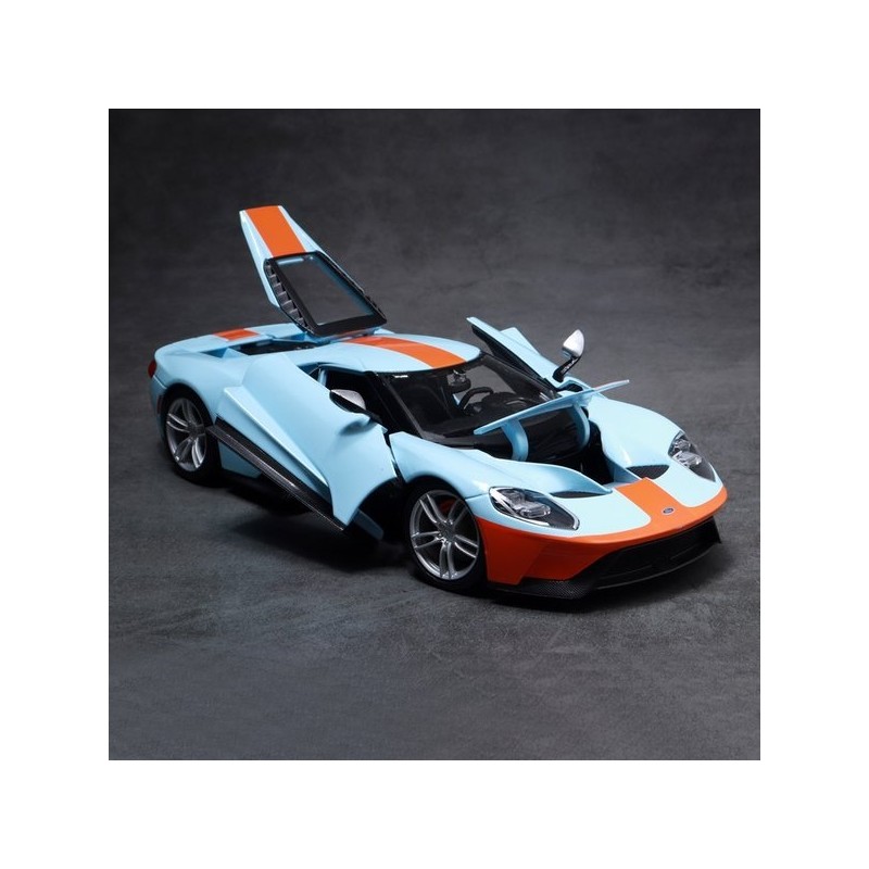 Maisto 1:18 2019 Ford GT Blue Orange Diecast Model Car