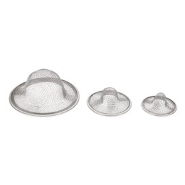 Camco Sink and Shower Drain Strainers | Designed to Keep Food and Hair Out of Plumbing | 3-Pack (42273)