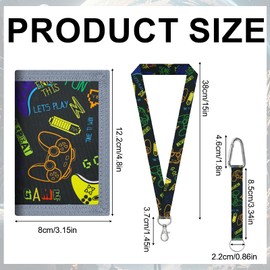 Hyxodjy Children's Wallet, Wallet for Boys, Tri-Fold Wallet, Motif, Money Bag, Children's Neck Pouch, Boys, Children, Cool Wallet for Birthday Gifts