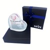 Crystal Glass Gifts for Sister, Heart-Shaped Plaque Keepsake,Christmas Birthday Gifts