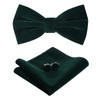 HOULIFE Men's Bow Tie Set - Adjustable Velvet Bow Tie,